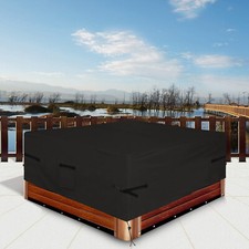 Waterproof 600D Square Hot Tub Cover Outdoor SPA Covers All Weather Resistant