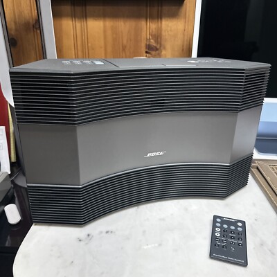 Bose Acoustic Wave Music System II With Remote Works Great! Graphite Gray