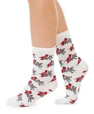 Charter Club Women's Cardinal Crew Socks