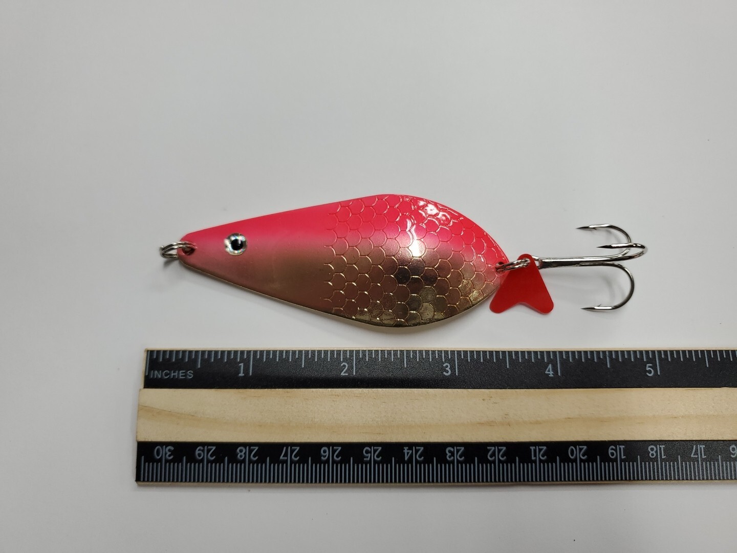 Lot of 40 Flash Spoons 1.5 oz. - Bubblegum - Salwater/Freshwater - 4" - Bulk - Image 2