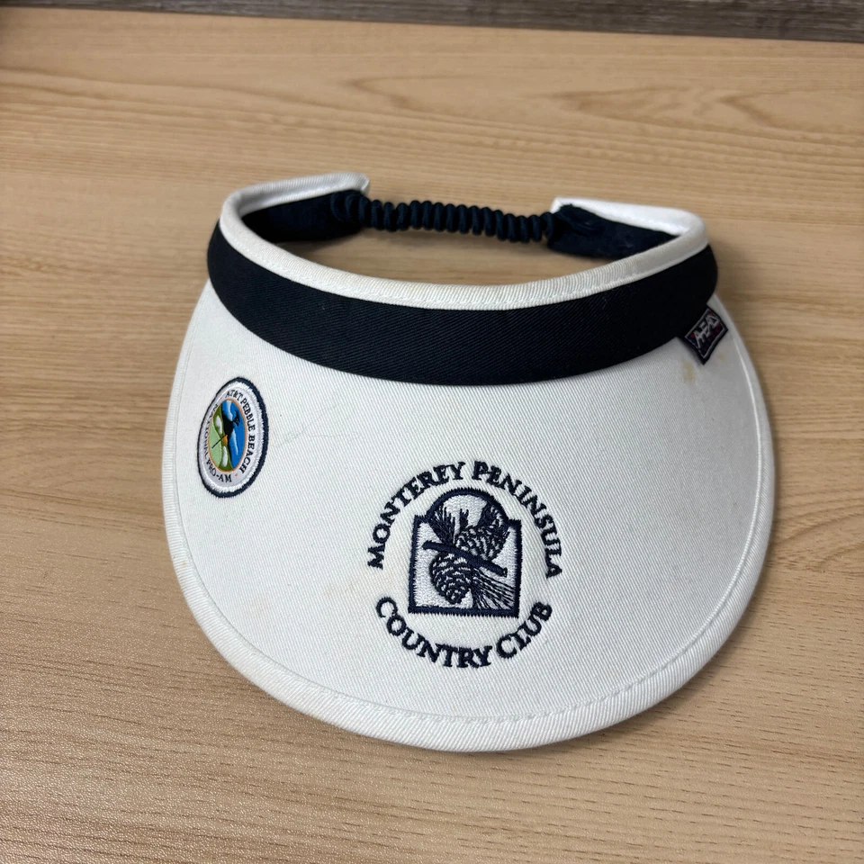Monterey Peninsula Country Club Gorra Visera Mujer Blanco Golf Elástico Espalda Foto 2 de 4