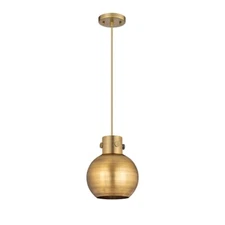 Innovations Newton Metal Sphere 8" Cord Pendant, BB/BBM - 410-1PS-BB-M410-8BB