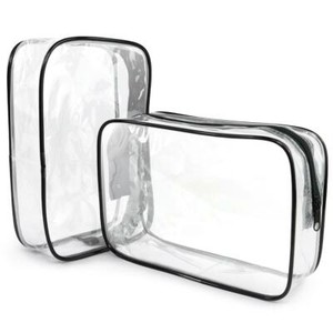 2 x Bolsa Neceser Transparente Viaje Avion Maquillaje Organizador | eBay
