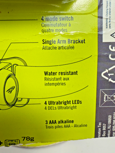 Princeton Tec FUEL Ultrabright 4 LED Headlamp (Batteries Not Included) FUEL4-BK - Picture 5 of 5