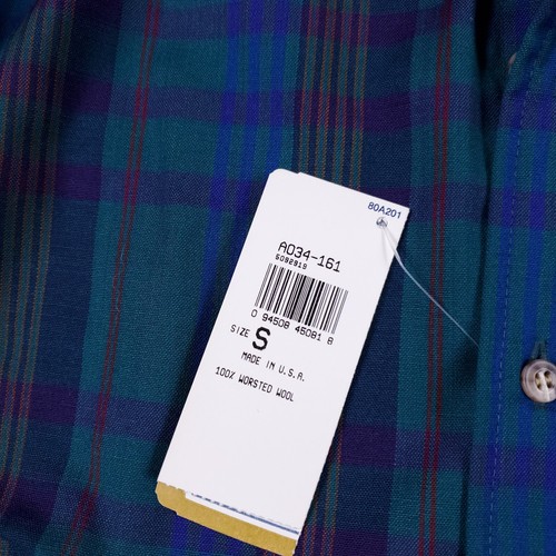 NWT VINTAGE Pendleton Small Sir Pendleton Plaid Wool Shirt small holes - Imagen 9 de 19