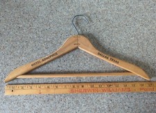 Vintage Wood Hanger Hotel Adolphus Dallas Texas