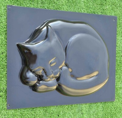 Aazon.co: Cat & Bird In The Flower Garden Stepping Stone Plastic Old - Foto 11