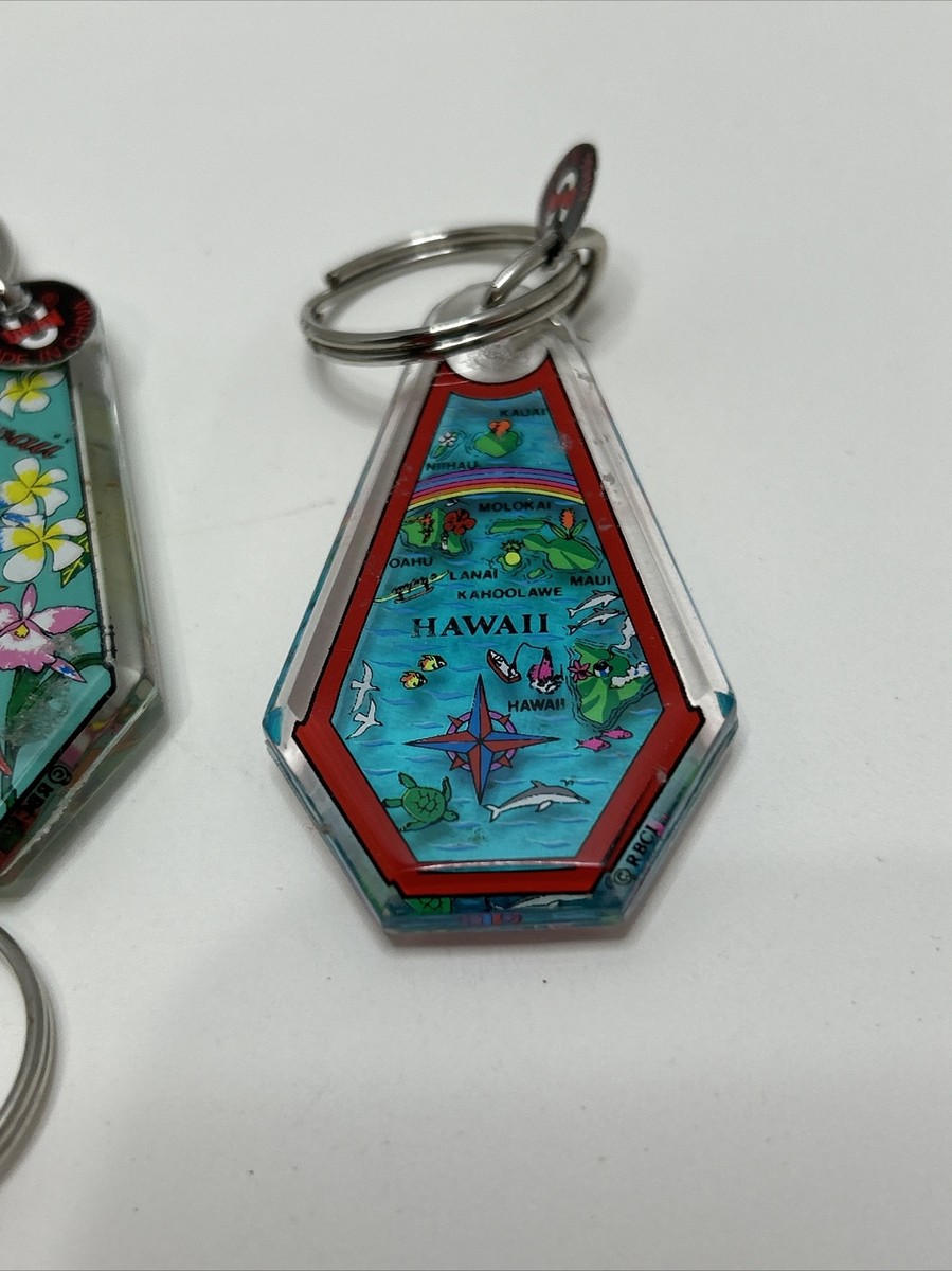 Aloha! Collection of 6 Hawaii Vacation Keychains Metal
