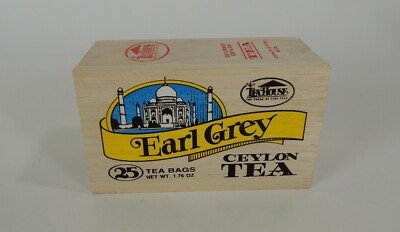 Emty Tea Box Empty Tea House Earl Grey Gourmet Ceylon Tea Box With Sliding Lid | eBay UK