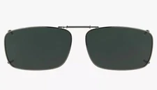 Solar Shield Polarized Clip-ons (52 Rec 15 - Full Frame, Rimmed, Gunmetal)