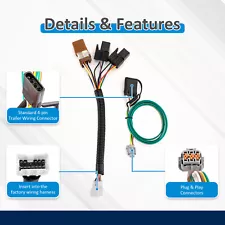 4 Way Flat Trailer Wiring Harness for 2005-2025 Nissan Frontier 2005-2015 Xterra