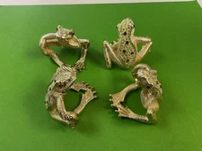 L'Objet 24 Karat Gold Platted Frog Napkin Rings (Set of 4)