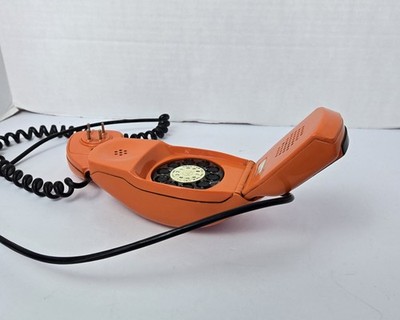 Vintage 1966 MoMA Grillo Folding Orange Flip Rotary Phone Italy Sapper & Sanuso