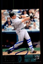 Signed Baseball Card Auto Jonny Gomes 2004 Upper Deck #458 Tampa Bay Devil Rays