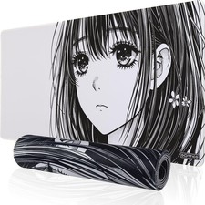 XXL Anime Mouse Pad, Large Gaming Desk Mat, Manga Style Extended Mousepad wit...
