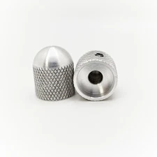 Knurly Knob Tele Knob Bass Knob Set (Small Diamond Knurl, Aluminum, 
