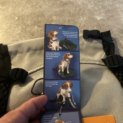 K9 Sport Sack Forward Facing Dog Carrier Travel Backpack Size Large Gray - New - Picture 5 of 9
