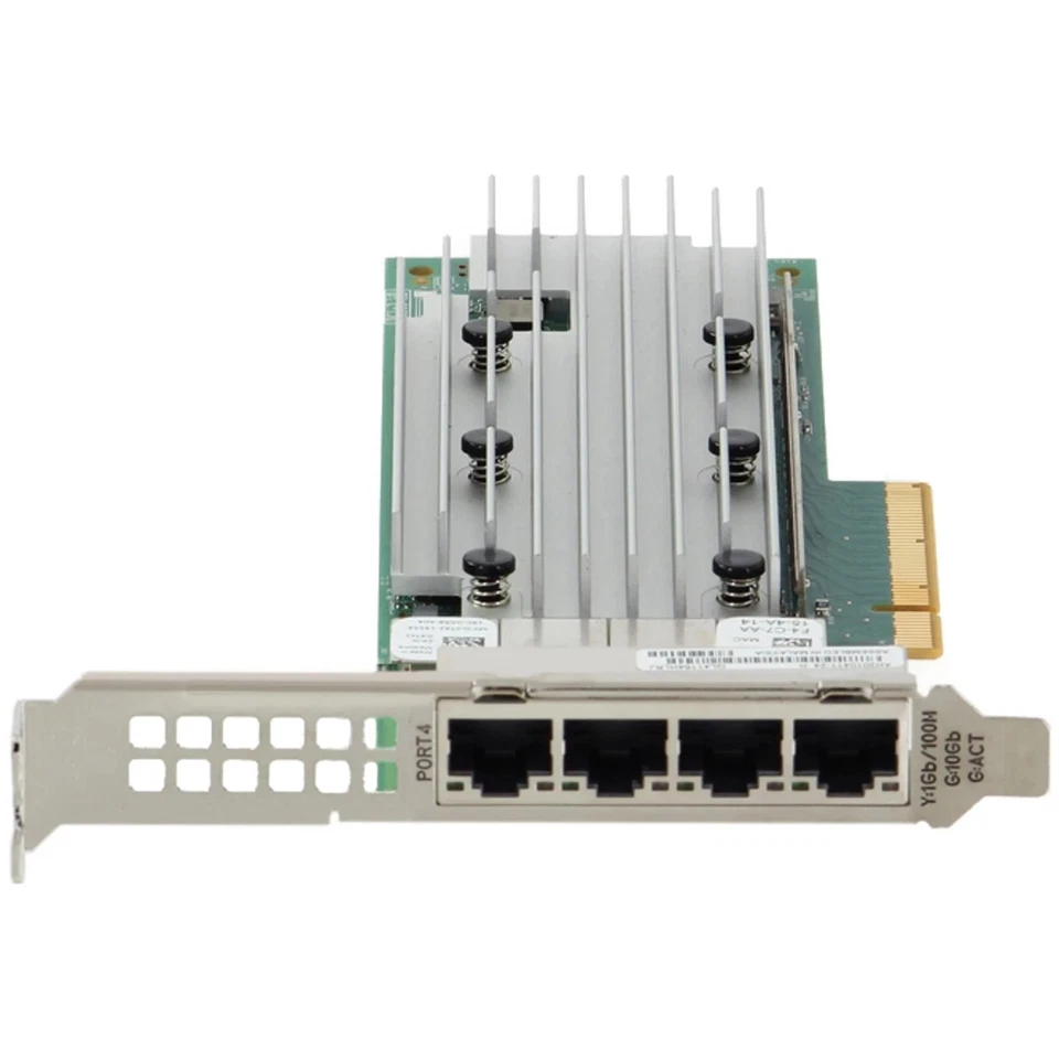 Dell Qlogic QL41164HFRJ Quad Port 10GbE RJ-45 10GBase-T Network Card 33M0K - Image 3 of 4