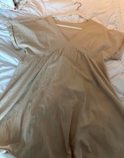 beige women’s shein dress size large