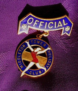 Enamel Badge Middleton Tower Holiday Camp "Official" FREE POSTAGE