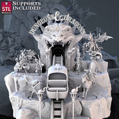 DnD D&D Cartoon Tribute NPC Set | Tabletop Gaming 3D Print | STL Miniatures
