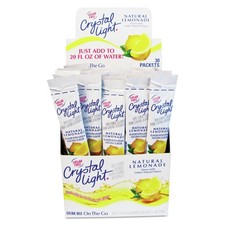 Crystal Light 79600 0.17 oz. Packets Flavored Drink Mix - Lemonade 30/BX New