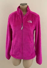 THE NORTH FACE OSITO Womens XS Hot Pink Full Zip Pocket Fleece Outdoor Jacket