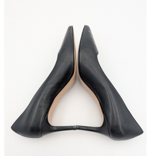 Bruno Magli Tara Leather Stiletto Pumps Pointy Toe Heels Black Size US8.5 EU38.5 - Picture 5 of 9