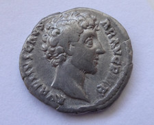Marcus Aurelius, as Caesar, AD 139-161. Denarius AR   3.50g/ 18 mm