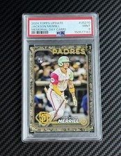2024 Topps Update Jackson Merrill US210 Memorial Day Camo/25 PSA 9
