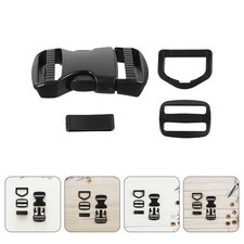 8 Sets Plastic Buckle for Strap Replacement Collar Webbing Buckles