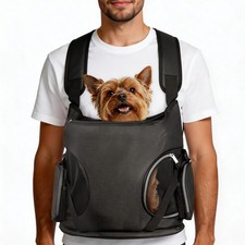 Dog Front Backpack Carrier 5-15 lbs, Soft Breathable Pet Front Facing Carrier...