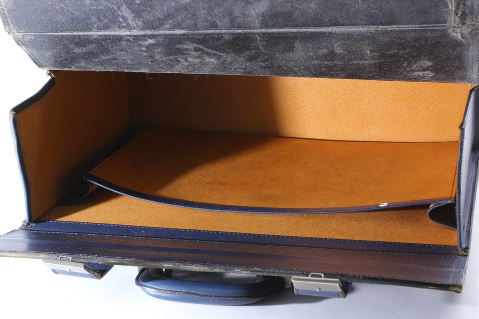 RARO [Casi COMO NUEVO+++] Hasselblad Estuche de Cuero Azul Bolso para Lente de Cámara de JAPÓN Foto 4 de 4