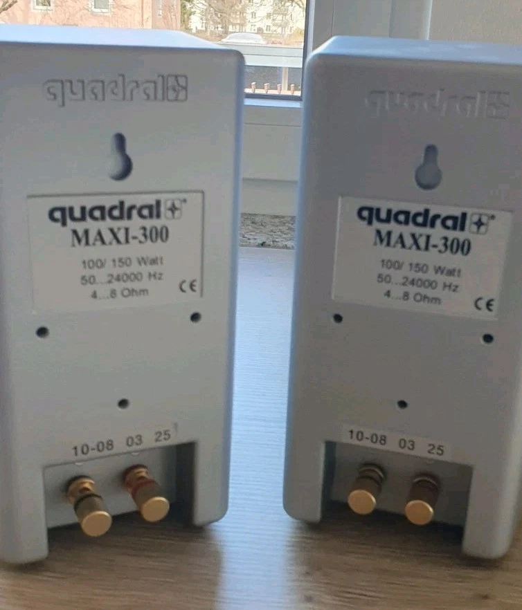 2 Quardral Boxen Maxi 300, silber, gebraucht, guter Zustand - Bild 3 von 4