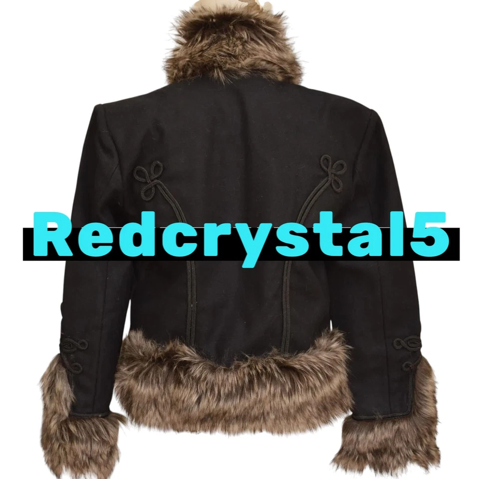 Hussar Pelisse, Military Hussar Fur Jacket, Napoleon Hussar Jacket, Horse Guard  - Image 3 of 4