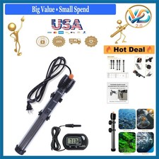 300W Submersible Aquarium Heater Adjustable Fish Tank Thermostat Saltwater Fr...