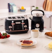 Charles Bentley 1.7L Kettle & 4 Slice Toaster Set
