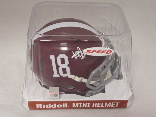 Will Anderson Signed Alabama Crimson Tide Mini Football Helmet Fanatics Auto - Picture 4 of 4