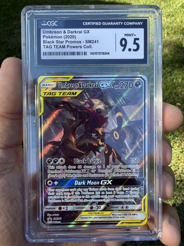 Pokemon Company Umbreon & Darkrai GX SM241 TAG TEAM Promo Holo CGC 9.5