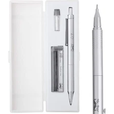 Metal Mechanical Pencil 0.7mm with Case for Drawing Writing and Sketching