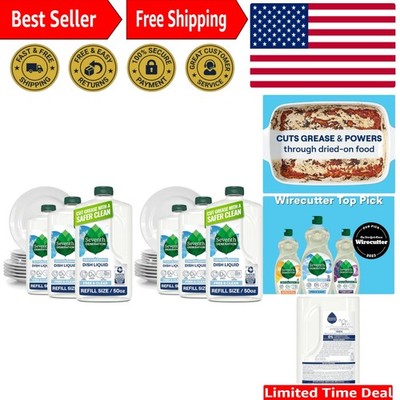 Seventh Generation Dish Liquid Soap Refill Free & Clear Dish Soap for sensiti...