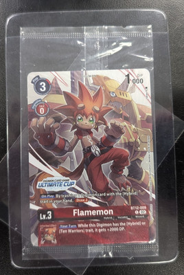 Flamemon BT12-009 Ultimate Cup Promo Sealed	Digimon Card