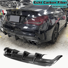 Carbon Heckdiffusor Stoßstangen Heckansatz für Mercedes C117 CLA250 CLA45 13-19