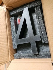 Personalized Address Plaque by ABC Address Blocks.  Recessed Style. Pre-