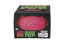 NeeDoh the Groovy Glob Funky Pup Pink Stress Ball 2.5"