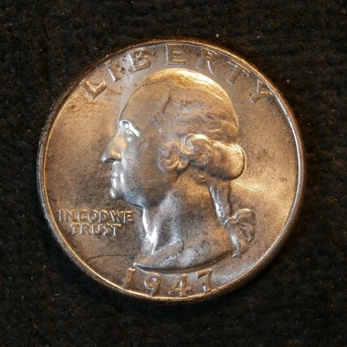 1947 WASHINGTON QUARTER BU