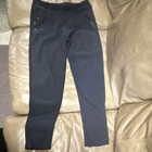 Coco + Carmen Women's Blue Stretch Knit Skinny Pants Zip Pockets Size S — photo 1