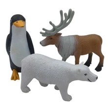 Ankyo Target Exclusive Bullseye Plastic Animals Polar Bear Penguin Reindeer