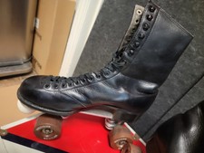 Patins à Roulettes Vintage Douglass Snyder Hyde Boots - Taille Estimée 5-5.5 - Occasion Rétro
