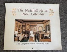 Nutshell News Miniatures 1986 Calendar. Your Complete Guide To Miniatures Shows